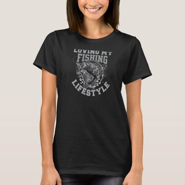 Camiseta Amiando mi estilo de vida de pesca (Anverso)