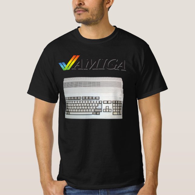 Camiseta Amiga 1980er 1990er Nostalgie de 16 bits (Anverso)