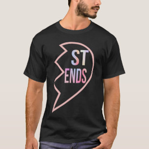 Camiseta Amiga 1 Corazón en 2 Mejores Amigas Coincidentes 2