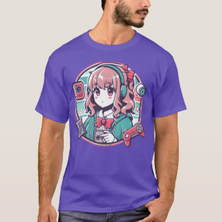 Camiseta amiga amigos anime de la escuela de juegos