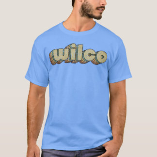 Camiseta Amiga de Wilco Vintage Rainbowypography estilo 70