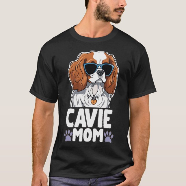 Camiseta Amiga elegante de mamá Cavalier1 (Anverso)