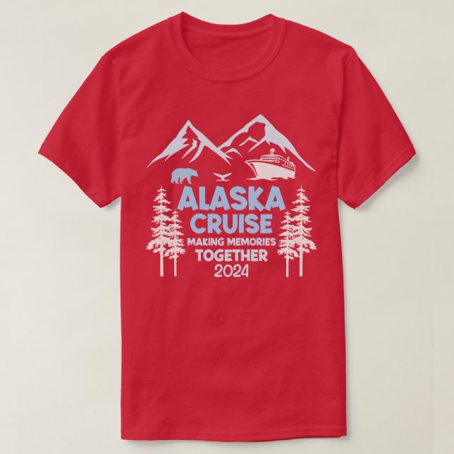 Camiseta Amigas familiares y el grupo crucero Alaska 2024 R (Diseño del anverso)