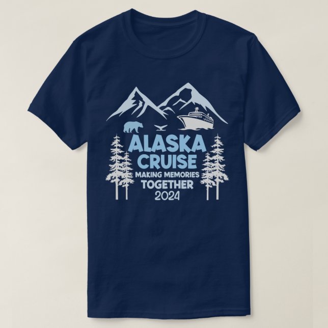 Camiseta Amigas familiares y el grupo crucero Alaska 2024 R (Diseño del anverso)