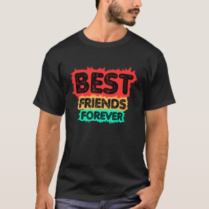 CAMISETA AMIGAS PARA SIEMPRE AMISTAD RETRO, AMISTAD