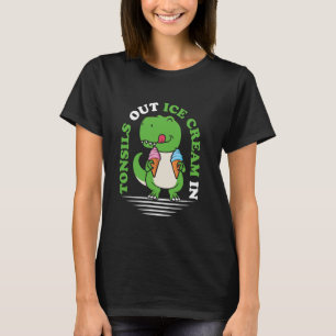 Camiseta Amigdalectomía T Rex Dinosaurio Dino Extirpación d