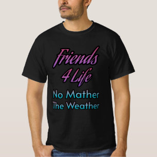 Camiseta Amigo 4 Life T-Shirt Mejor Amigo Para Siempre Rega