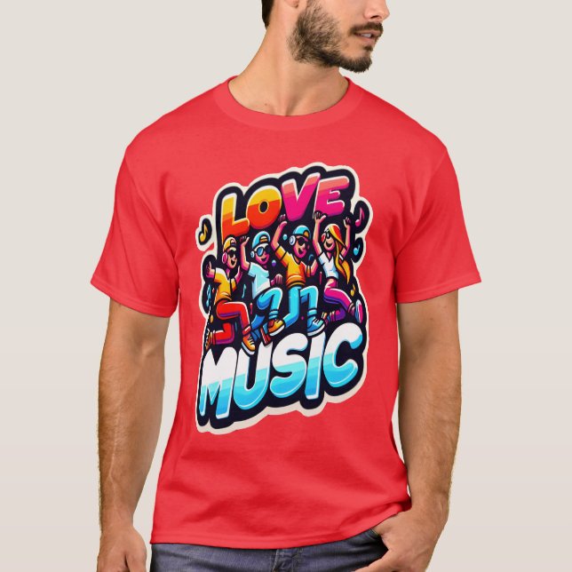 Camiseta amigo aficionado a la música (Anverso)