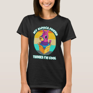Camiseta Amigo Alpaca Lindo Animal Lana Naturaleza Granjero