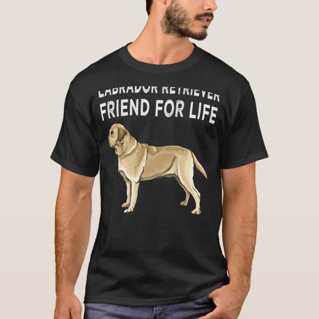 Camiseta Amigo Amarillo De Recuperación De Labrador Para La (Anverso)