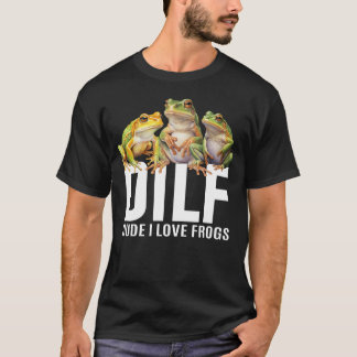 Camiseta Amigo amo a las ranas DILF Gracioso Frog Lover