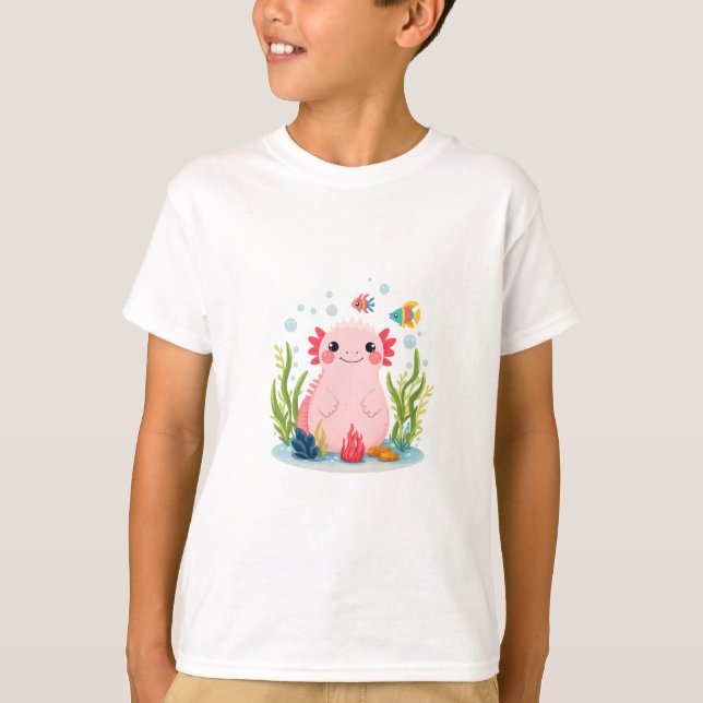 Camiseta Amigo Burbuja Ajolote (Anverso)