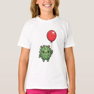 Camiseta Amigo Cactus con Niños del Globo Rojo