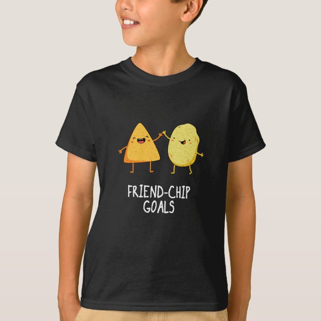 Camiseta Amigo-Chip Goals Funny Chip Pun Dark BG (Anverso)