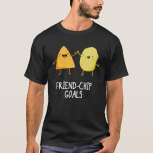 Camiseta Amigo-Chip Goals Funny Chip Pun Dark BG