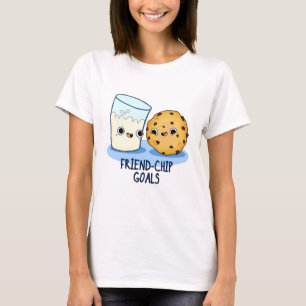 Camiseta Amigo-Chip Goals Funny Milk Cookies Pun