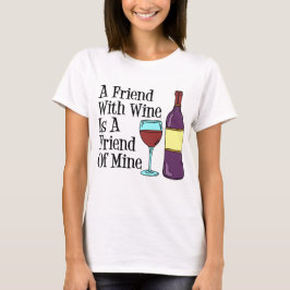 Camiseta Amigo Con Amigo Del Vino