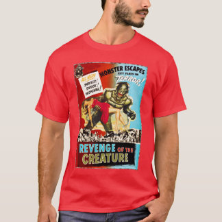 Camiseta Amigo Criatura Monstruo Terror Retro