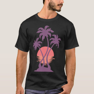 Camiseta amigo de 3 Palm Sunset