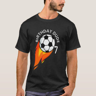 Camiseta Amigo de 7 años de edad Fiesta de fútbol de la lla