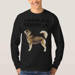 Camiseta Amigo De Alaska Malamute Por La Amistad Con Los Pe