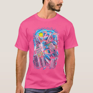 Camiseta Amigo de anime de robot gigante mecha