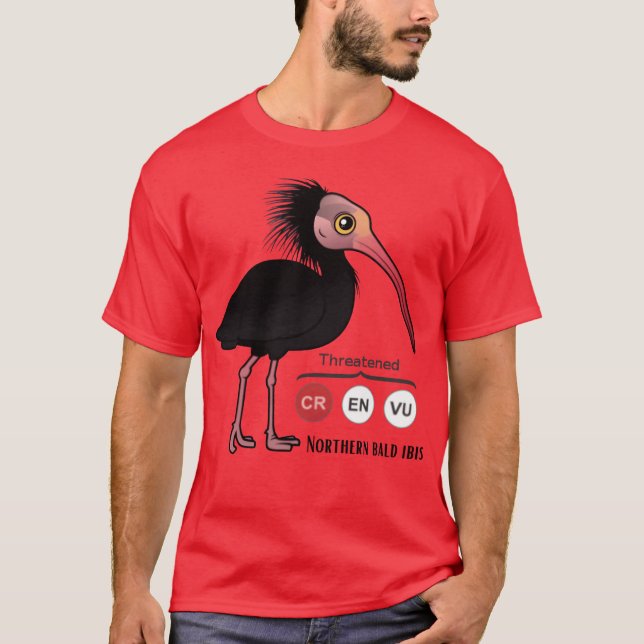 Camiseta Amigo de aves en peligro de extinción de Waldrapp (Anverso)