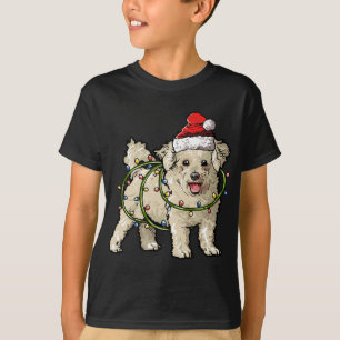 Camiseta Amigo de Bichon Santa Navidad Encender Navidad