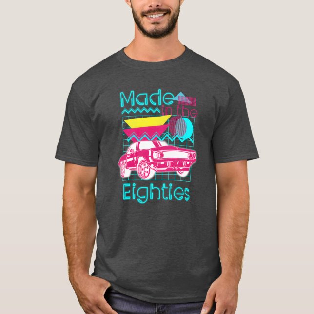Camiseta Amigo de cassette de disco de neón (Anverso)