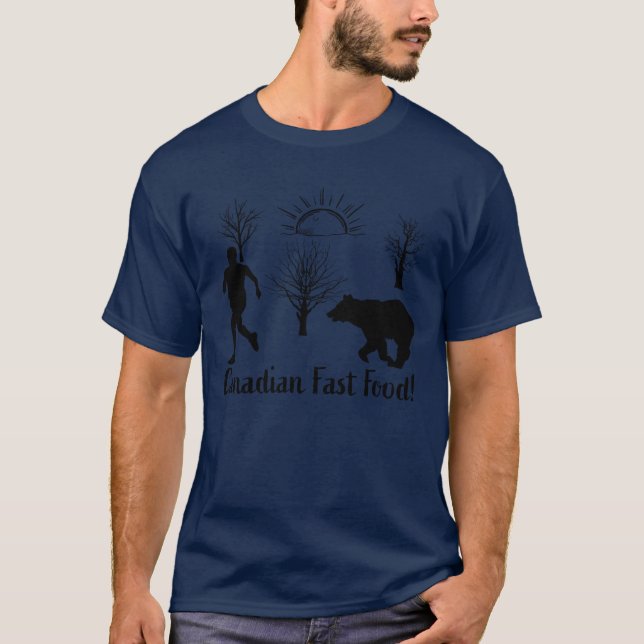 Camiseta Amigo de comida rápida canadiense (Anverso)