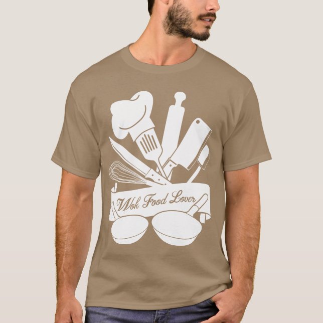 Camiseta Amigo de comida Wok (Anverso)
