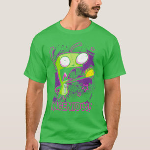 Camiseta Amigo de dibujos animados Invader Zim Ingeniousaco