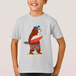 Camiseta ¡Amigo de Guay! Oso Surfer; Niños Cutos