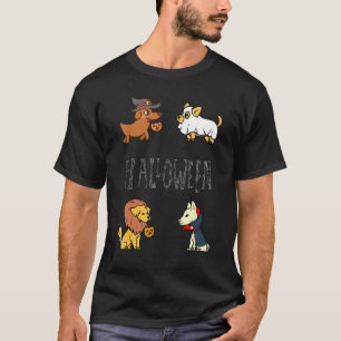 Camiseta Amigo de Halloween Perro Corgi León Lindo
