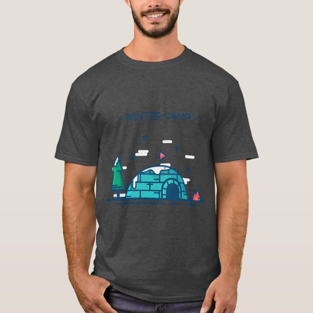 Camiseta Amigo de Iglo de Campamento de Invierno (Anverso)