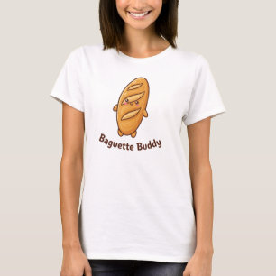 Camiseta Amigo de la baguette Patas lindas Comida francesa
