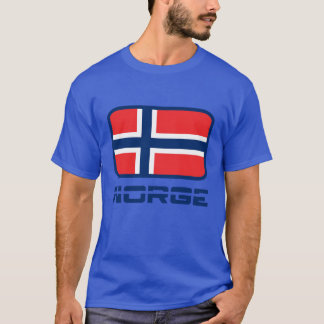 Camiseta amigo de la bandera de Noruega