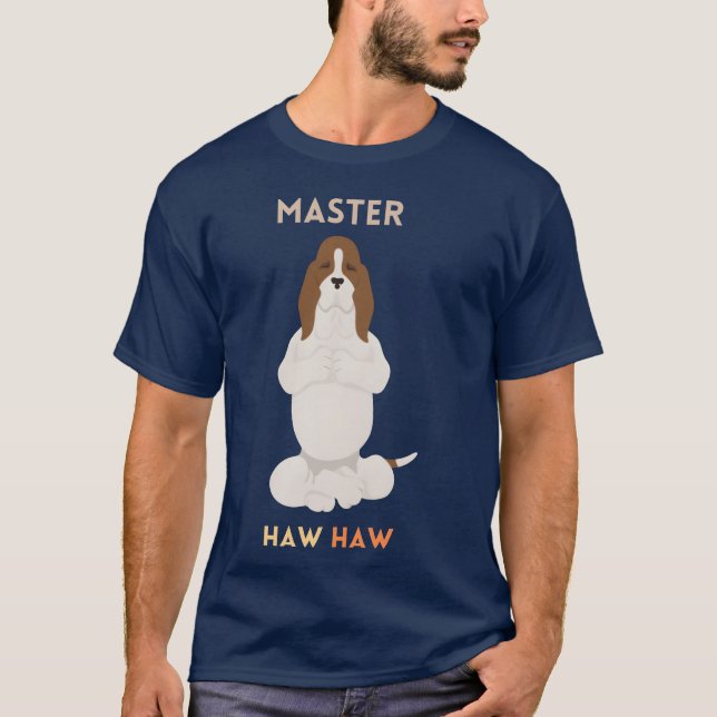 Camiseta amigo de la familia de los perros yoga (Anverso)