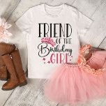 Camiseta Amigo de la familia del Personalizado del Chica de<br><div class="desc">¿Estás buscando una manera divertida y única de mostrar tu apoyo para la fiesta de cumpleaños de tu hija? ¡No busque más que nuestros personalizados camisetas! Nuestros camisetas son perfectos para cualquier chica de cumpleaños que quiera mostrarle a sus amigos y familia que ella es parte de un equipo especial....</div>