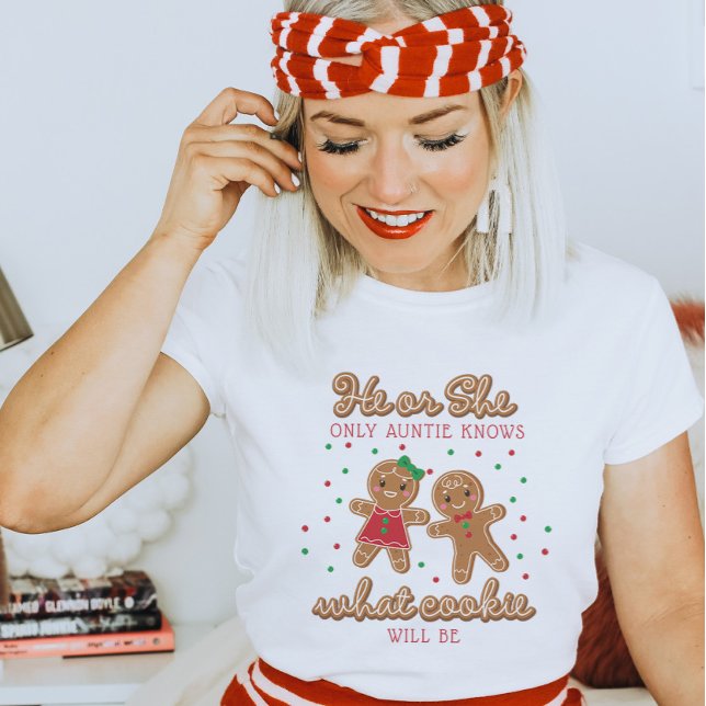 Camiseta Amigo de la mujer revela a la tía Gingerbread (Gender Keeper Shirt)