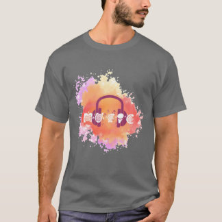 Camiseta Amigo de la música acuarela