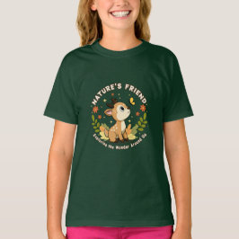 Camiseta Amigo de la Naturaleza Ciervo Adorable Animal del 