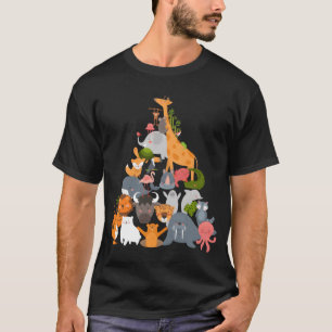 Camiseta amigo de la pirámide de animales Zoorip
