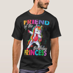 Camiseta Amigo De La Princesa De Cumpleaños Chica Dabbing U