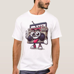 Camiseta Amigo de la radio cassette animado