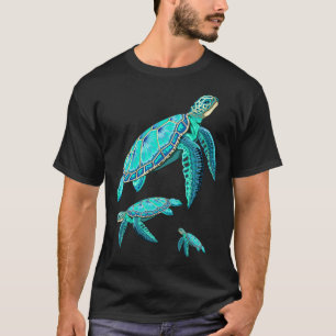 Camiseta amigo de la vida marina turquesa