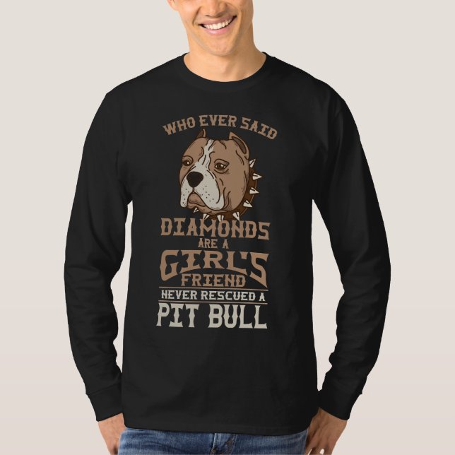 Camiseta Amigo De Pit Bull Chica, Propietaria De Pitbull (Anverso)
