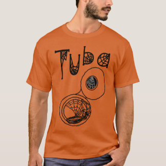 Camiseta Amigo de Tuba Halloween Cobwebs