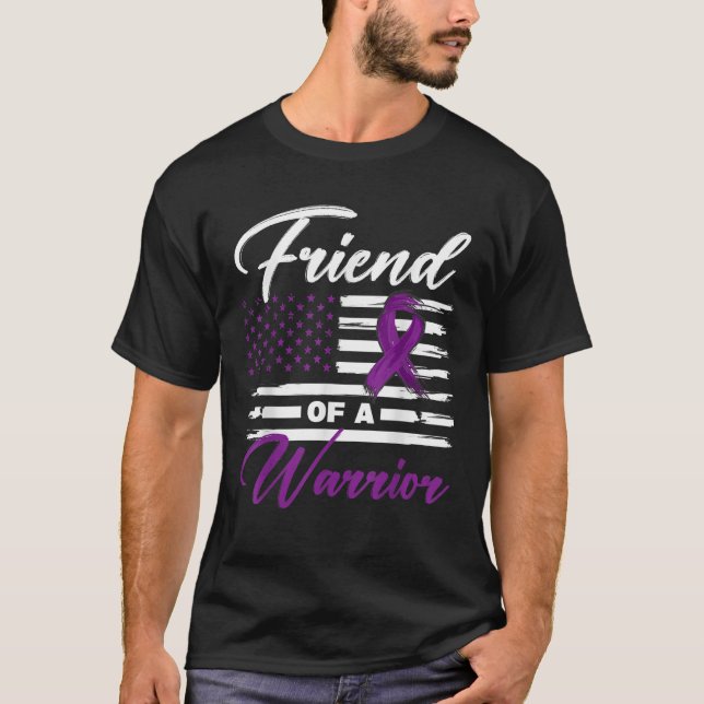 Camiseta Amigo De Un Guerrero De La Bandera De Estados Unid (Anverso)