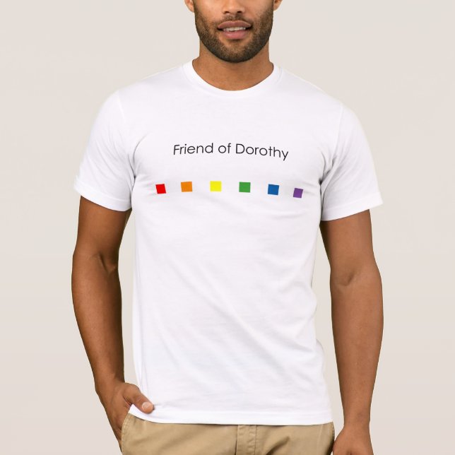 Camiseta Amigo del arco iris de Dorothy - luz (Anverso)